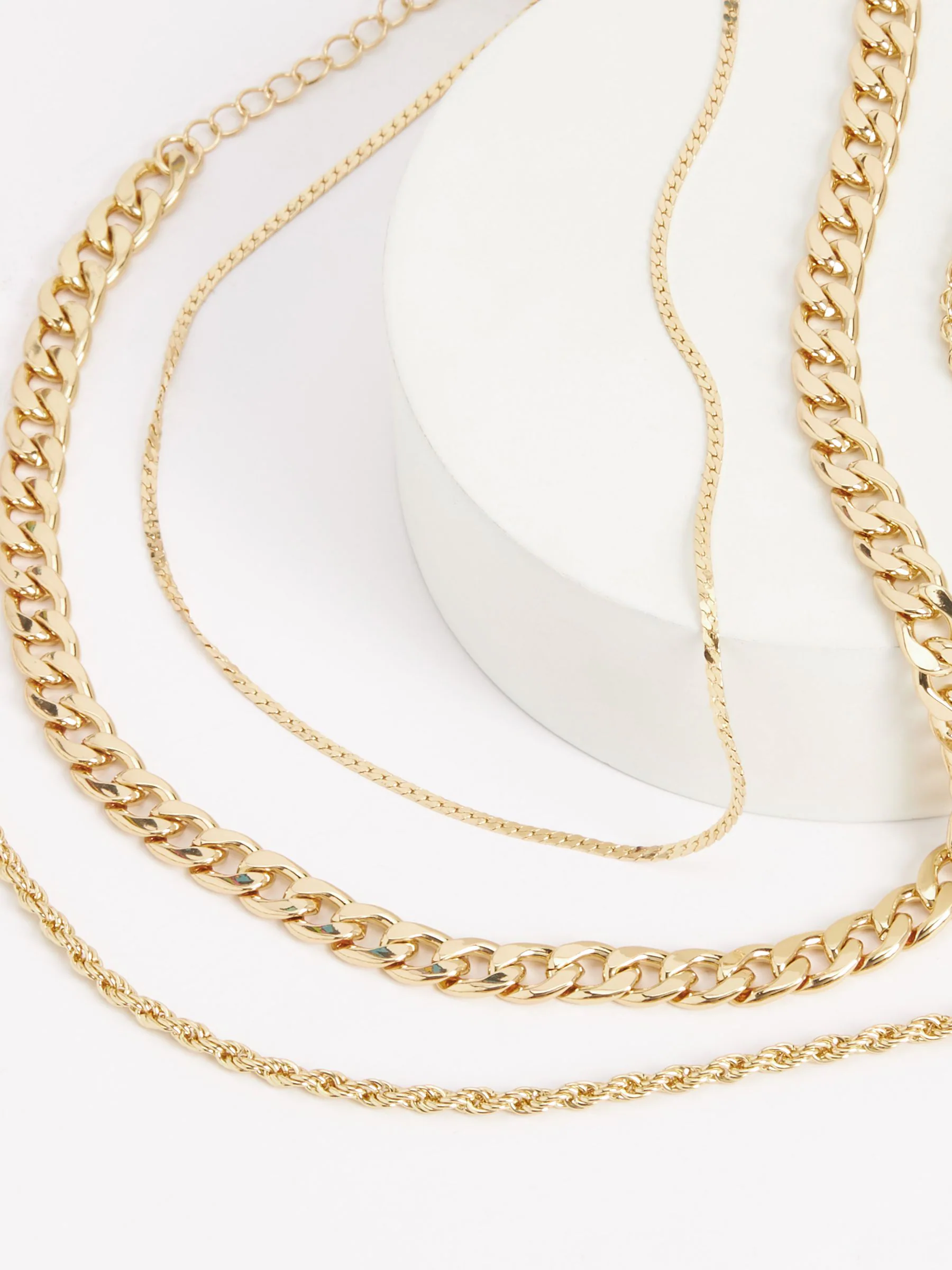 Goudkleurig - Schakelketting met drie lagen