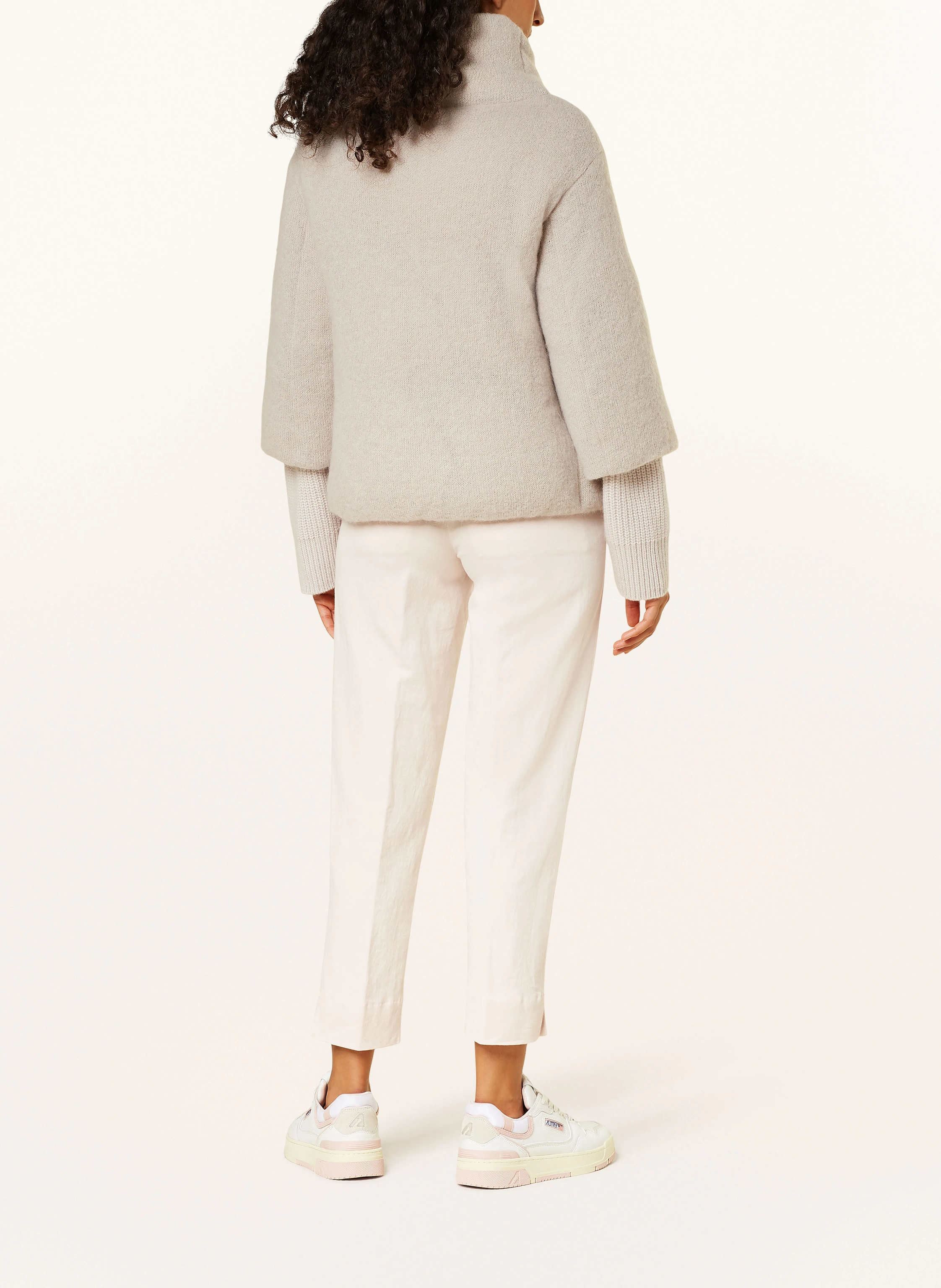 HERNO Daunenjacke mit Mohair und 3/4-Arm