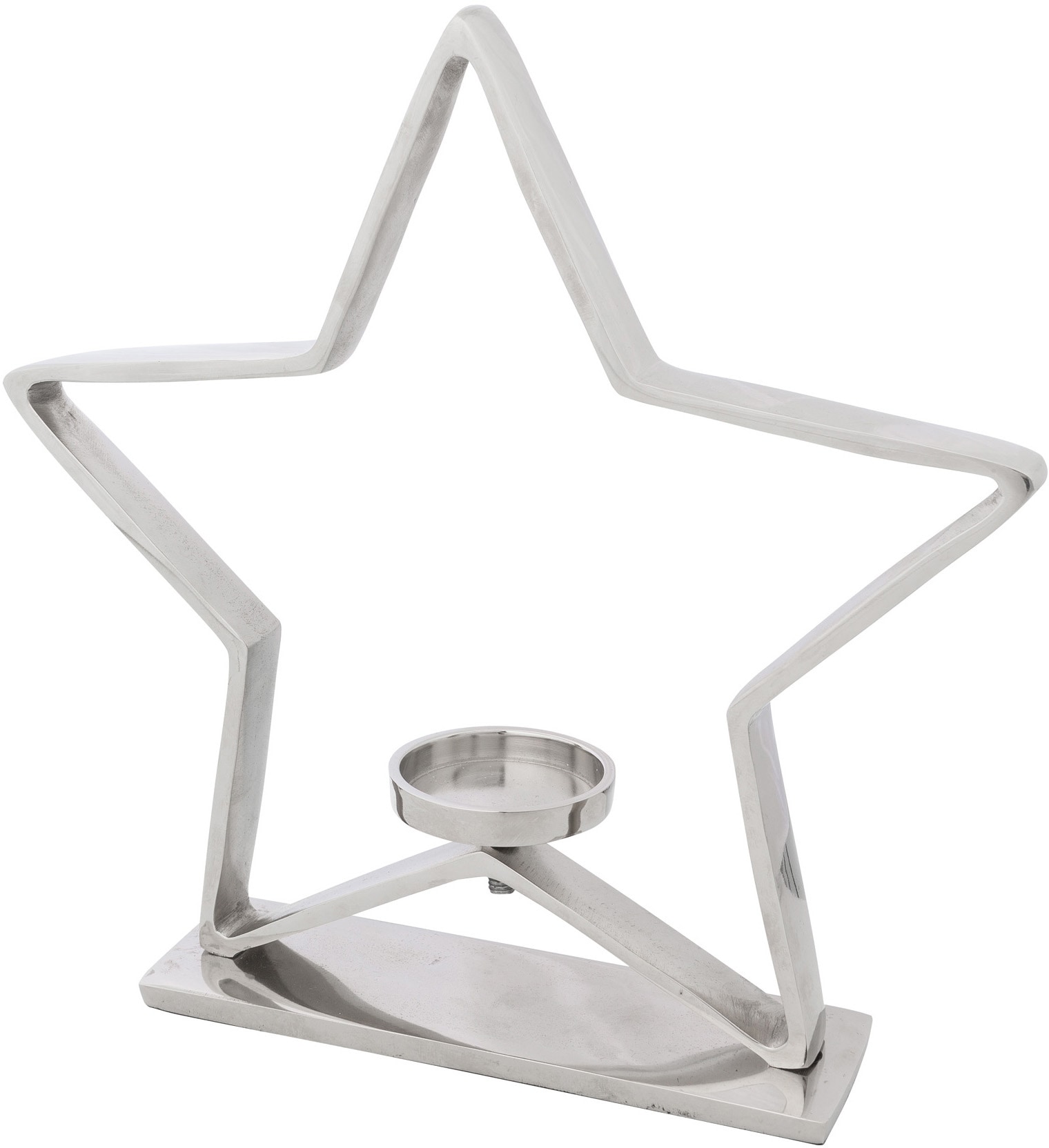 Creativ deco Kerzenhalter »Weihnachtsdeko« in Stern-Form, Höhe ca. 42 cm