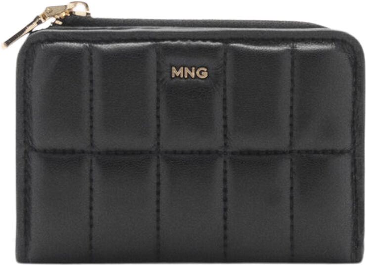 MANGO WALLET M-- PRALINE Black
