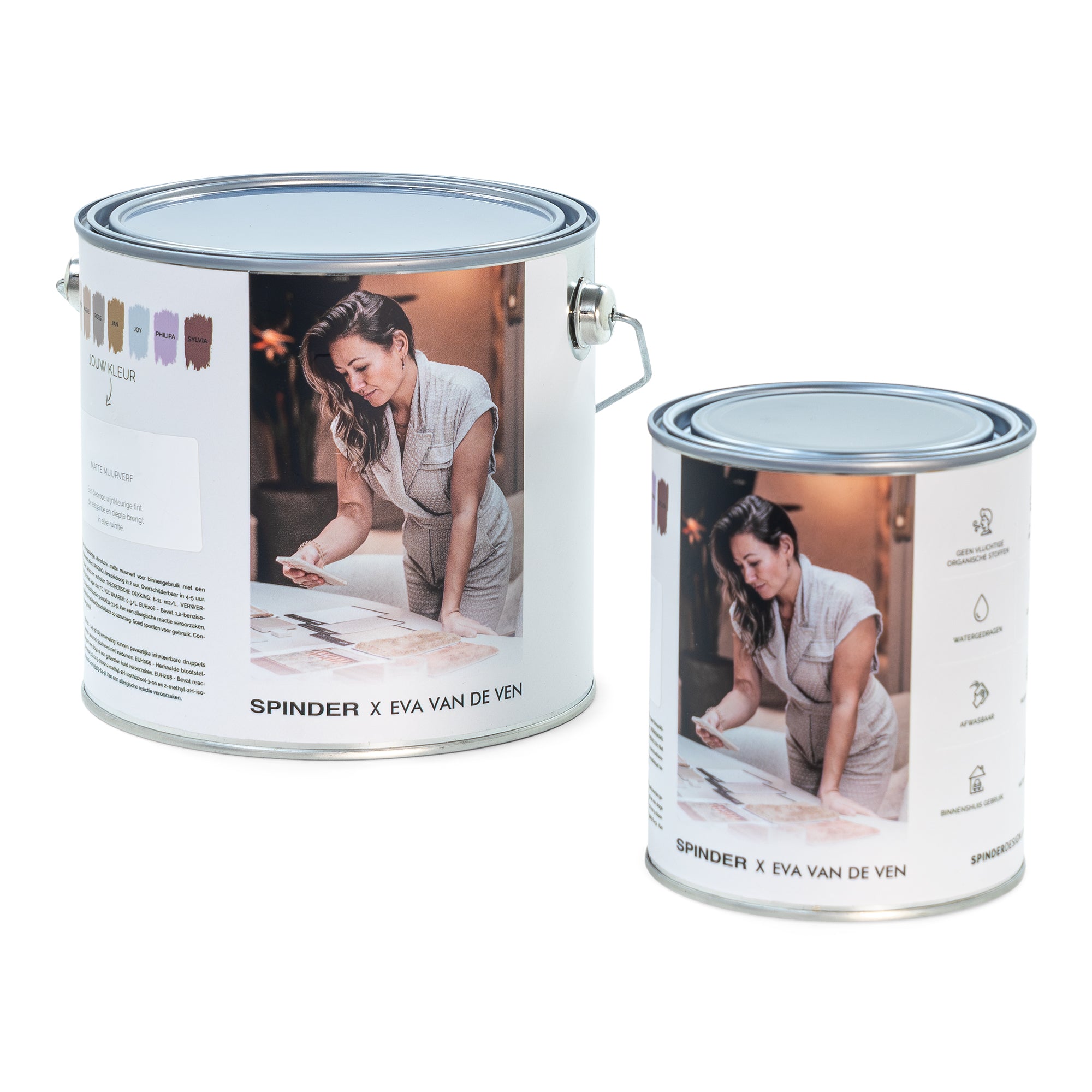 Spinder x Eva van de Ven 2,5L matte muurverf - Maeve
