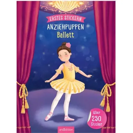 ars Edition Erstes Stickern Anziehpuppen - Ballett
