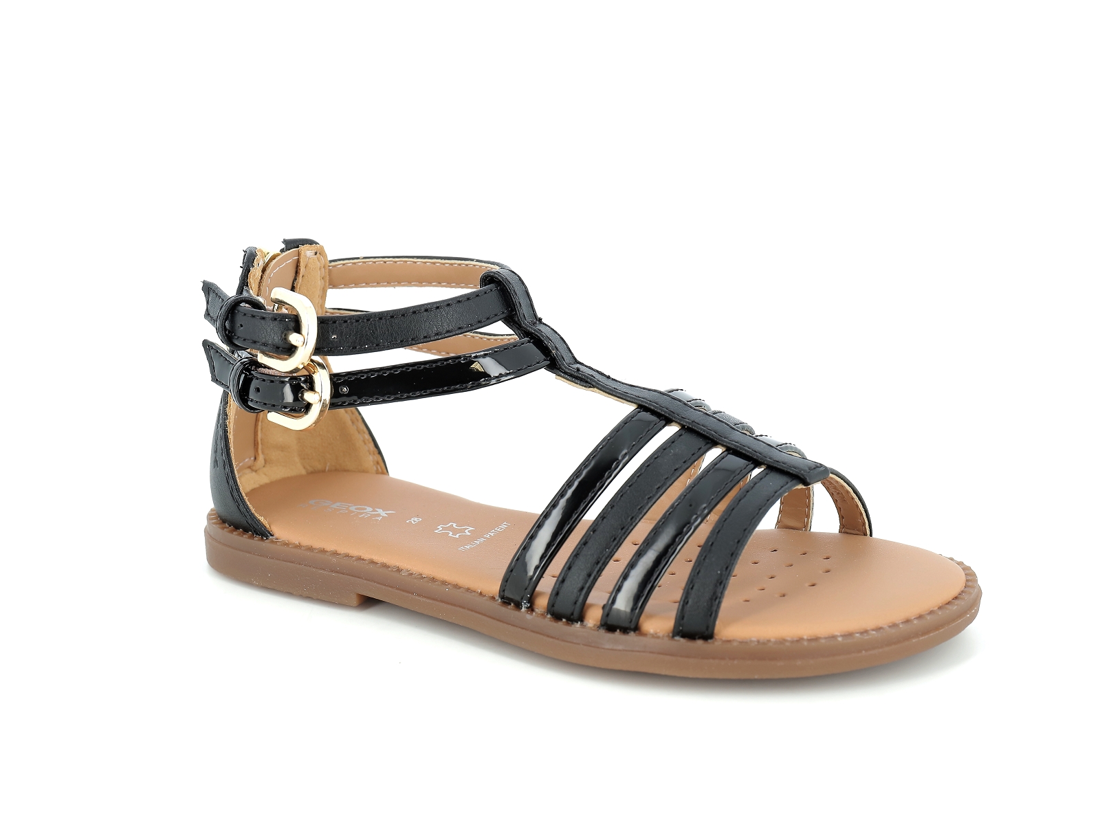 Geox-J KARLY GIRL J7235D Cuir Noir