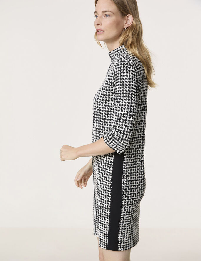 Gerry Weber DRESS JERSEY Black/beige houndstooth
