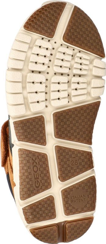 Geox - J Flexyper - Veterboot - Zwart Bruin - Suède Nylon Imitatieleer
