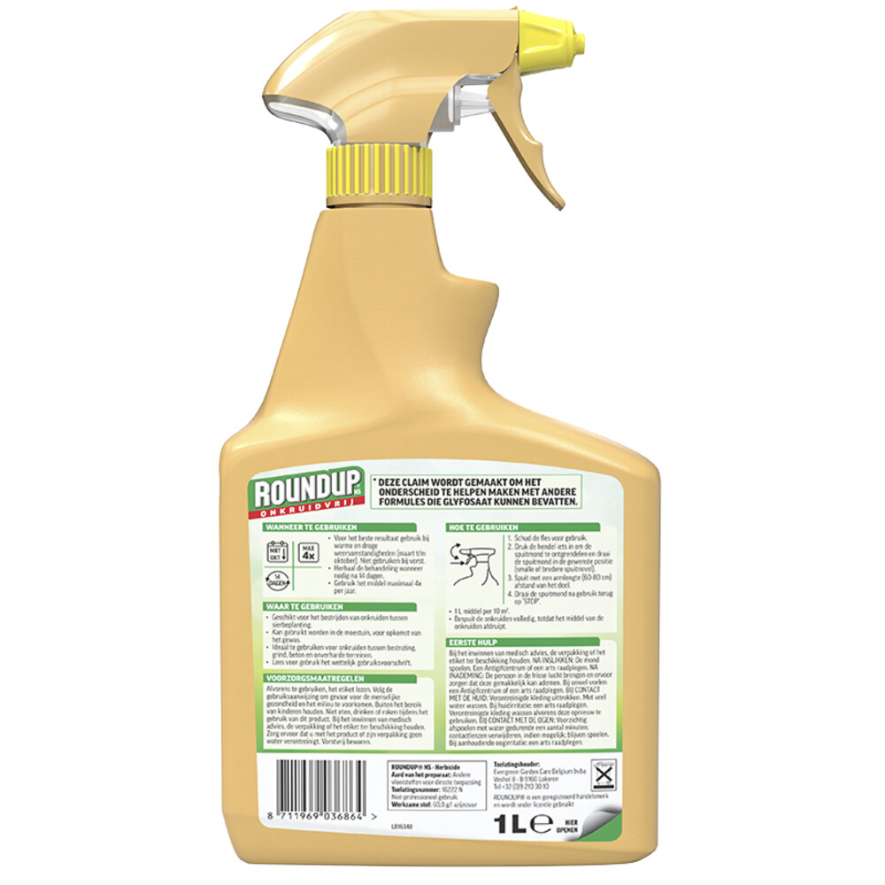 Roundup NS Natuurlijk Onkruidvrij Kant en Klaar1 liter