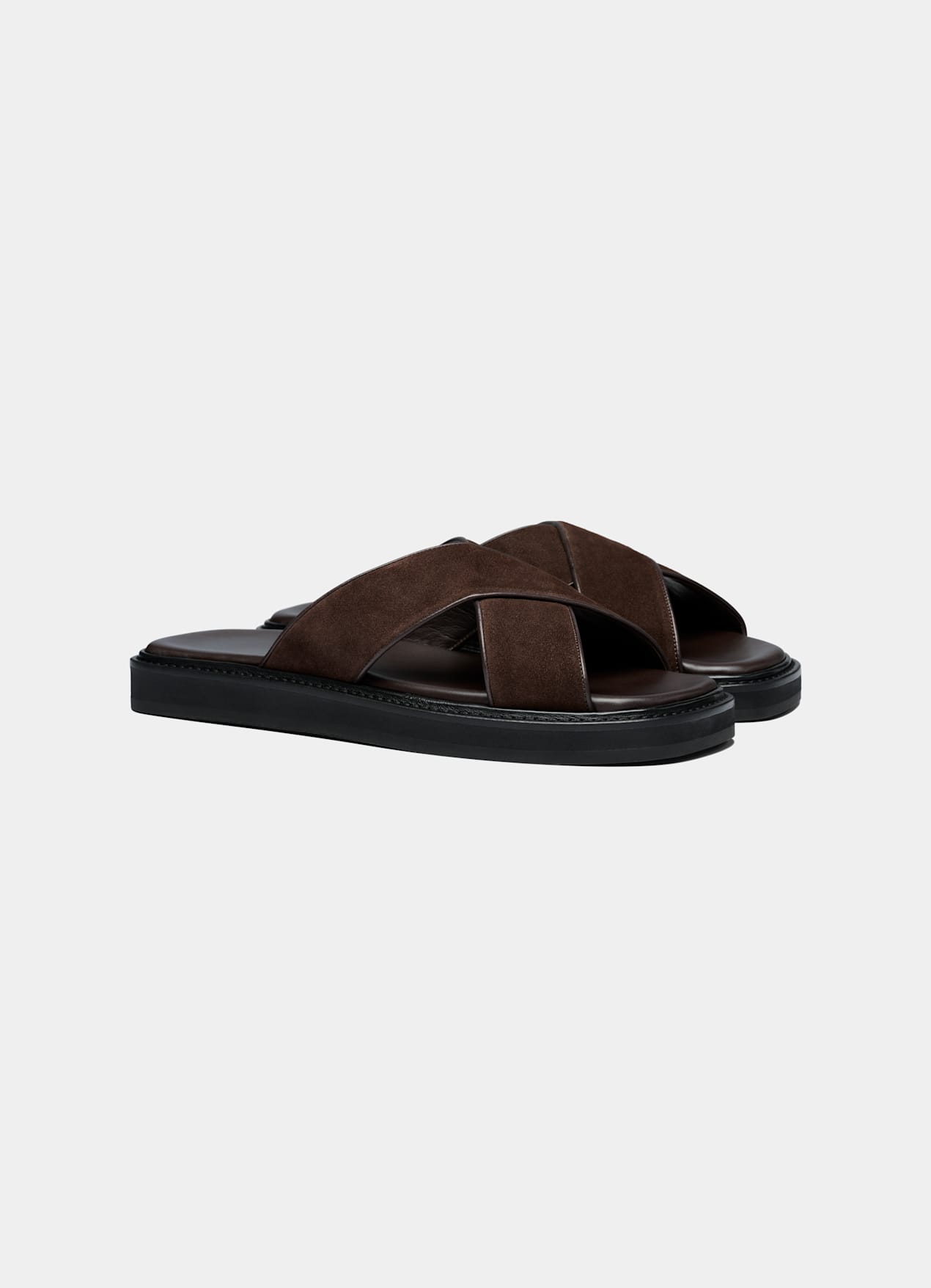 Mules marron foncé - Fabrication italienne
