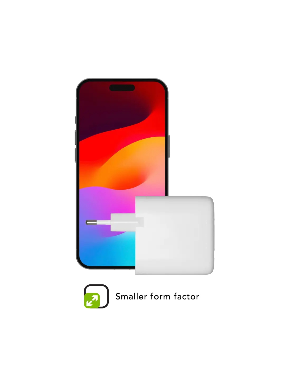 (65W) USB C / USB A GaN Ladegerät Netzteil PD (CI65EUWH7100) - Weiss