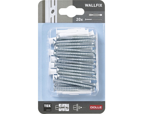 WallFix montageset voor wandrail, TX schroeven, 20 stuks