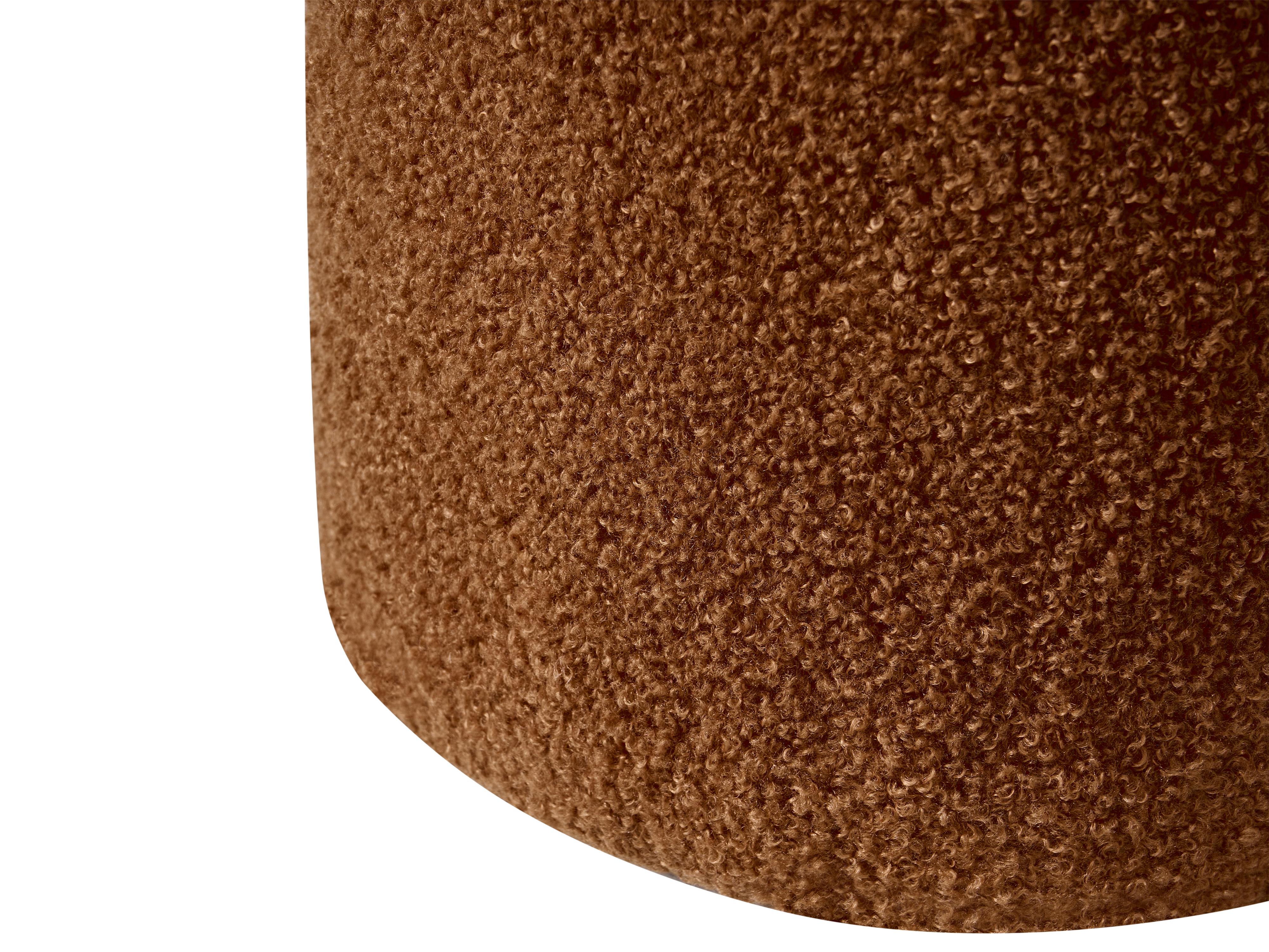 Poef MANCOS Bouclé Goudbruin