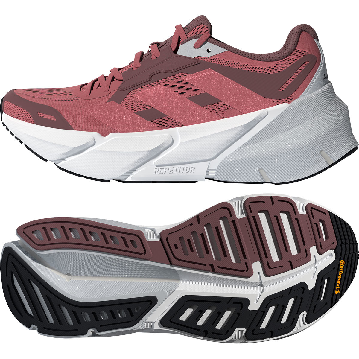 adidas Adistar 1 Hardloopschoenen Donkerrood/Lichtgrijs Dames