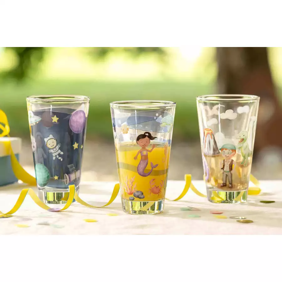 Leonardo Kindergläser sortiert Bambini Avventura 215 ml & 300 ml 12er Set bunt