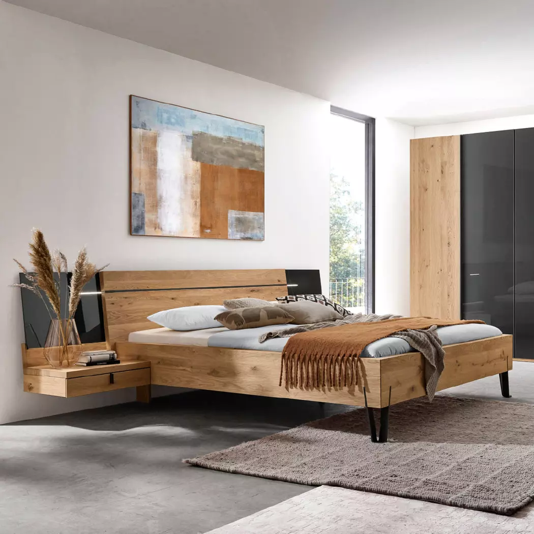 Bett mit Nachttischen Cubo 180 x 200 cm