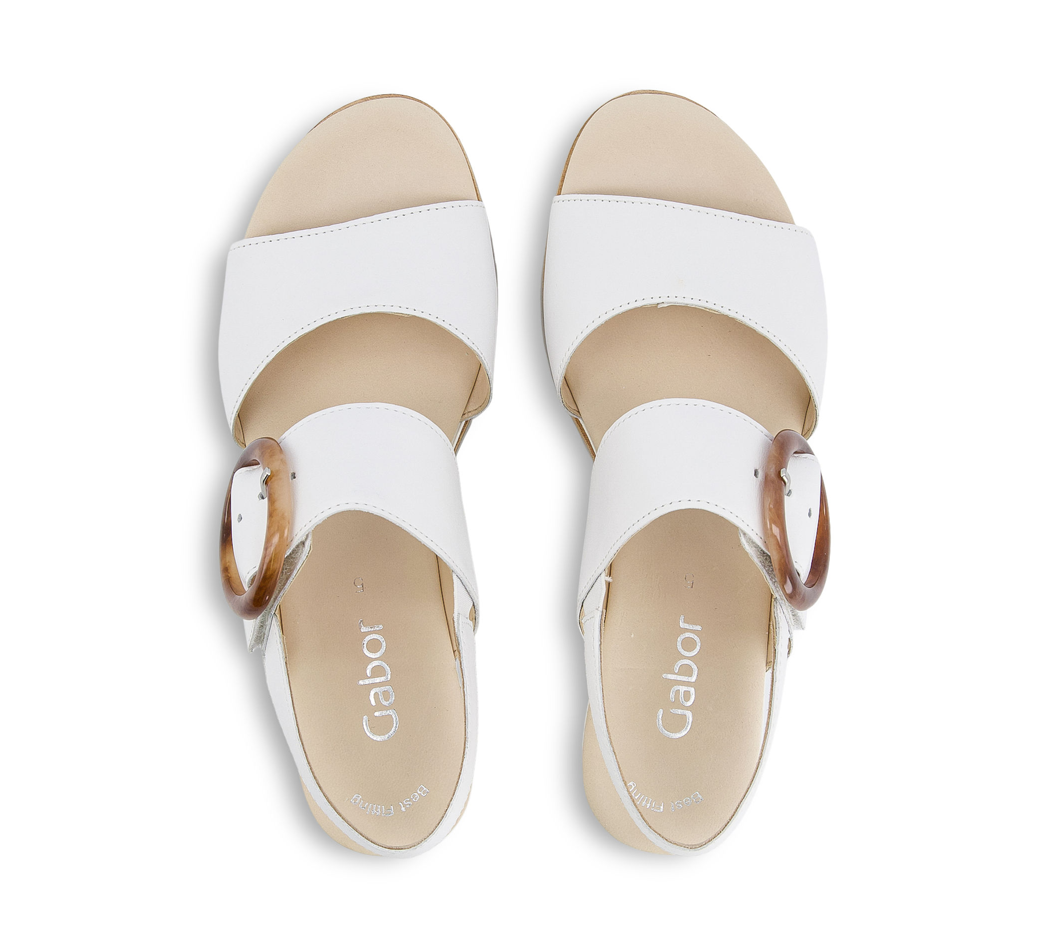 Gabor Best Fitting - Riemchensandalen weiss
