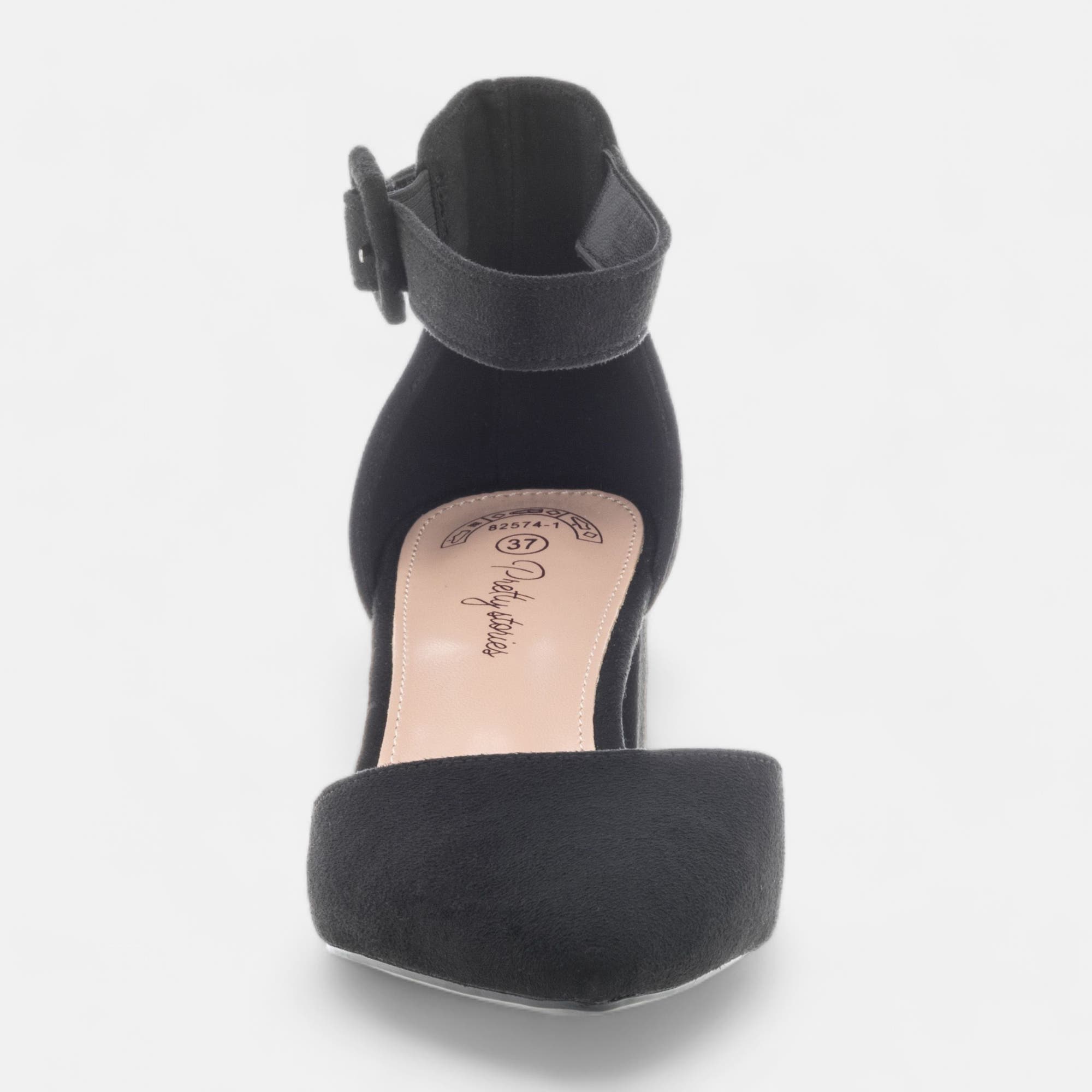 Escarpins quartiers ouverts à talon Femme noir