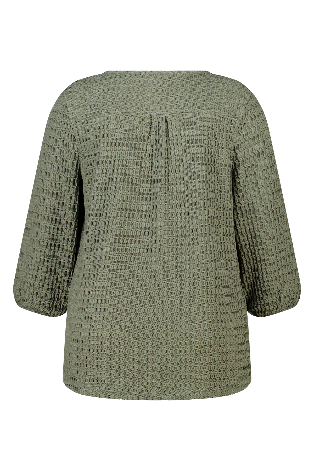 Top met structuur stof Khaki