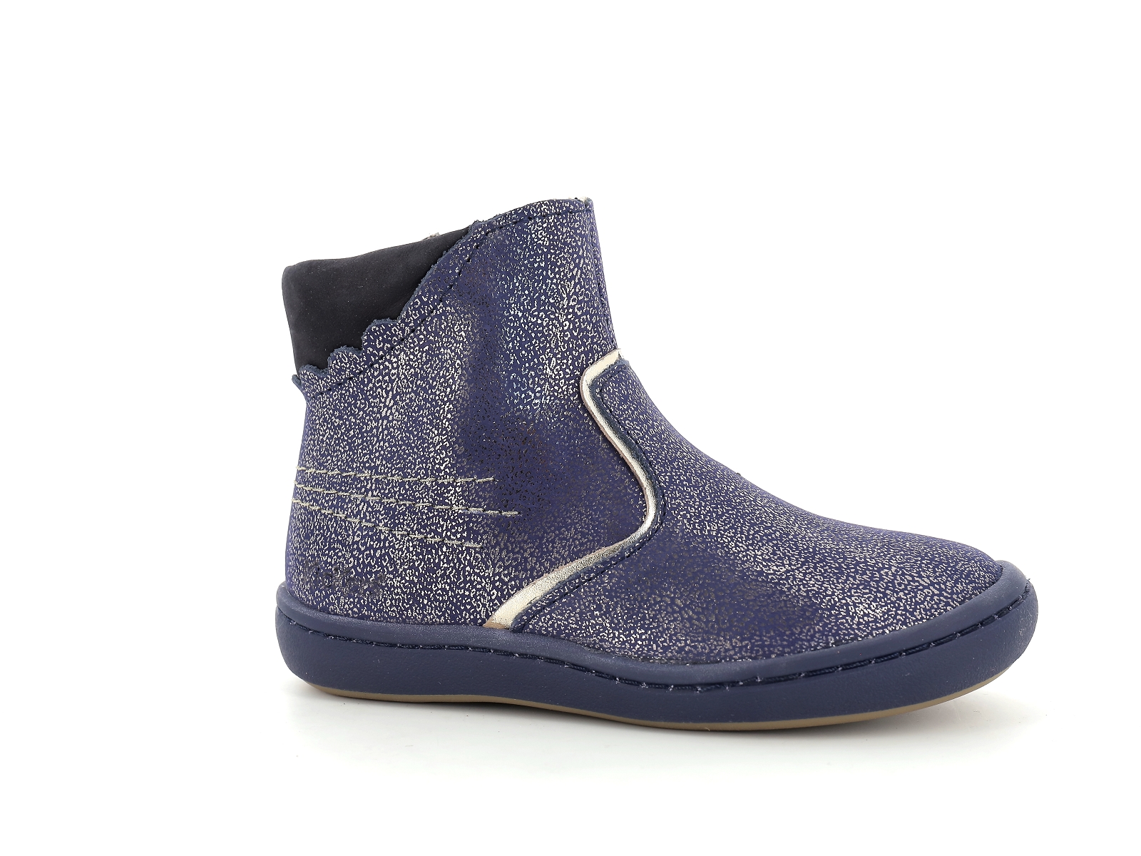 Kickers-KICKPOPPY 912140 Cuir Bleu nuit