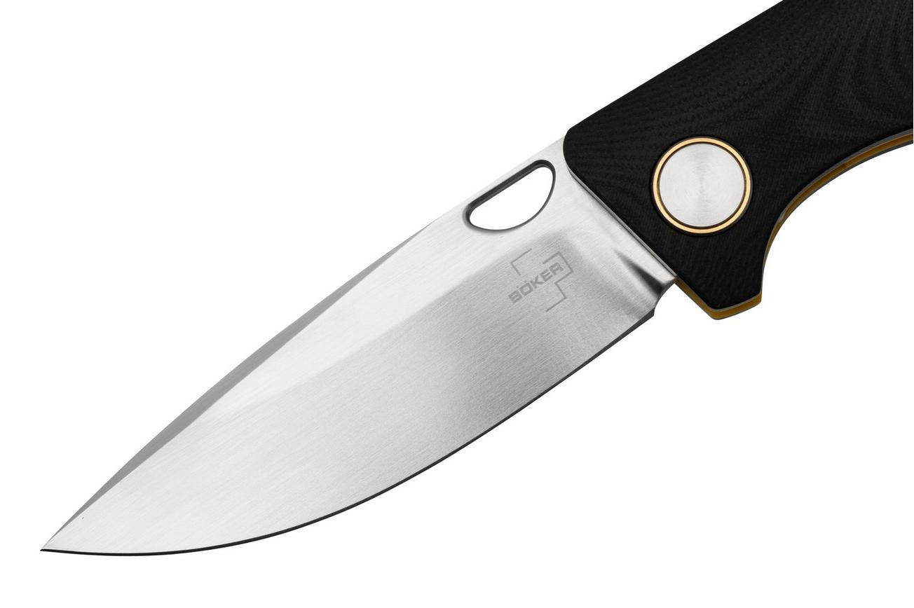 Böker Plus Pocket Epicenter Backlock 01BO545, D2, Black Yellow G10 zakmes, Todd Rexford design