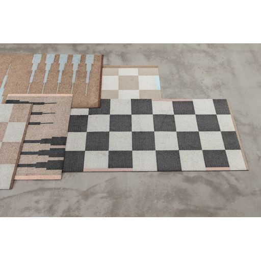 Mette Ditmer Square All-Round Gulvtæppe, Dark Grey, 70x150 cm