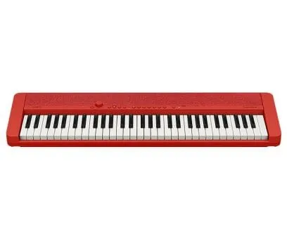Casio CT-S1, Digital synthesizer, Rød, Vekselstrøm, Batteri, AA, 4,5 kg