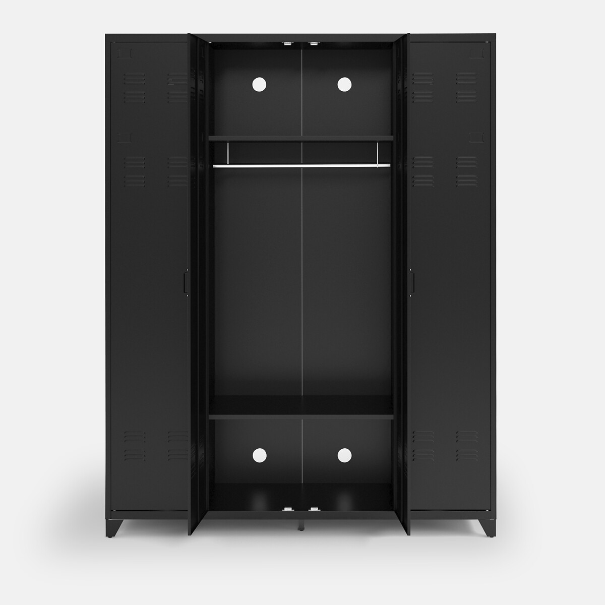 LA REDOUTE INTERIEURS<br>Armário metálico, 4 portas, Hiba