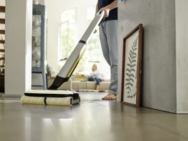 Kärcher FC 7 Cordless - Gulvrenser - stav - ledningsfri - hvid inkluderet oplader
