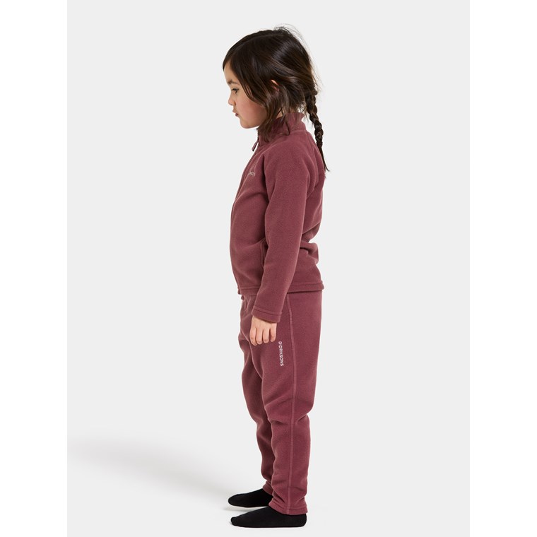 Didriksons Monte Kids Fullzip Rusty Wine