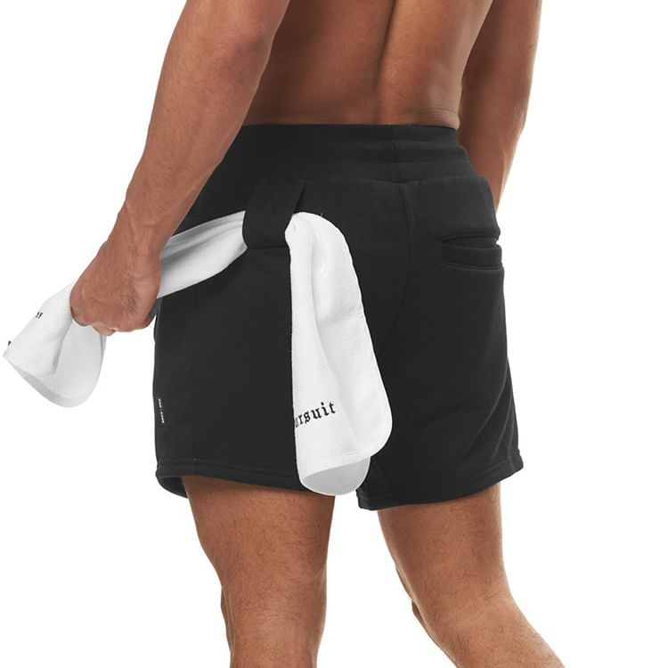 Double White - Effen joggingbroek met trekkoord in de taille