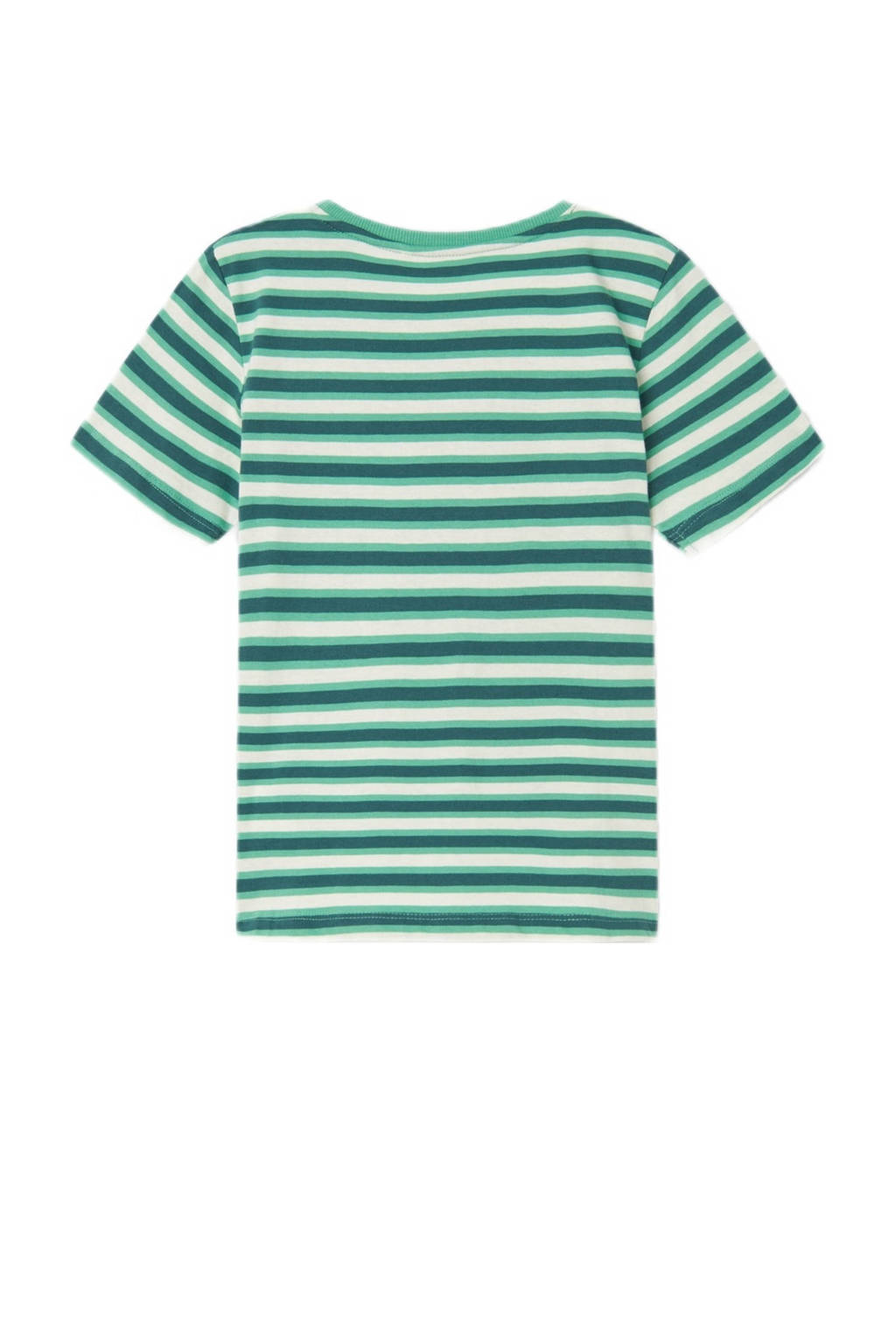 NAME IT gestreept T-shirt NKMDALOVAN mintgroen/groen/ecru