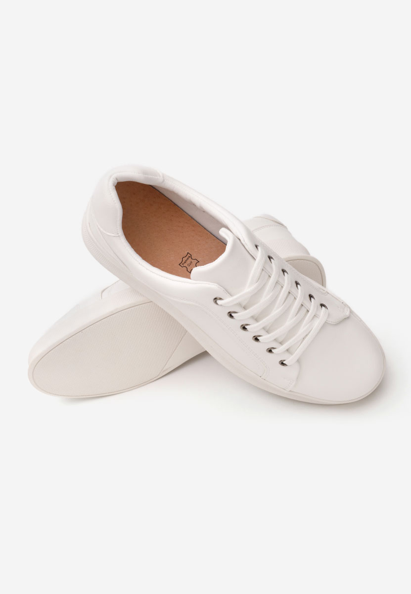 Baskets pour hommes blancs Petru