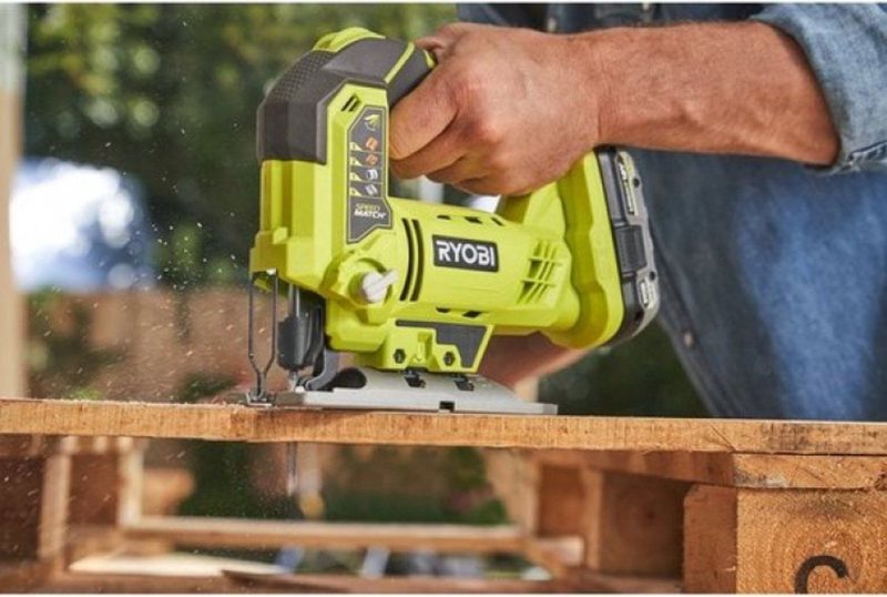 Ryobi - R18JS-0 - Accu Decoupeerzaag - Groen - Li-Ion - D-greep