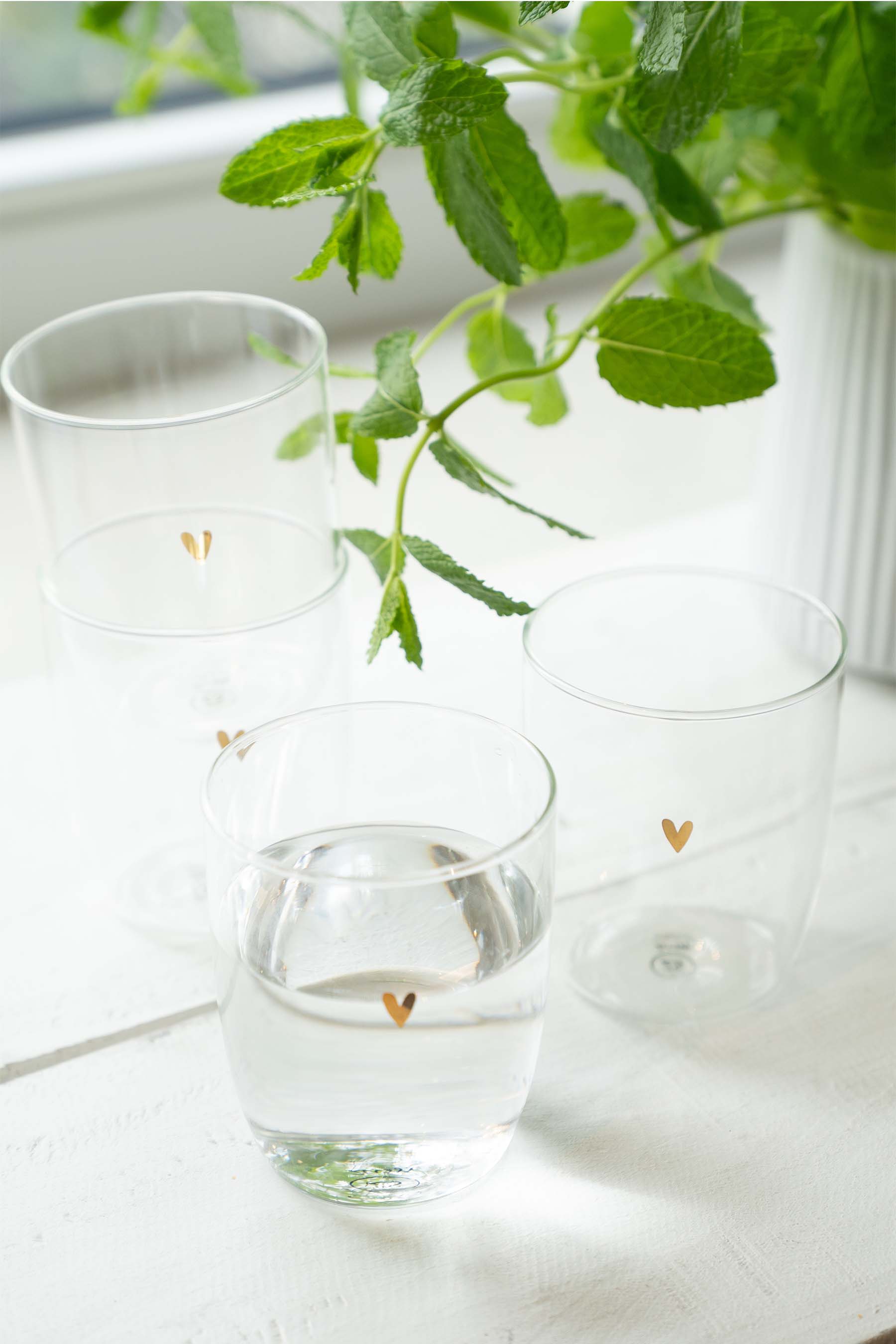 drinkglas hartje