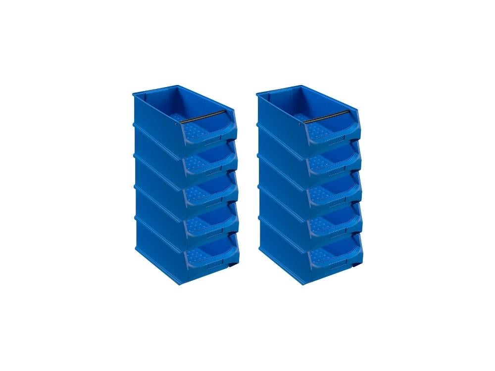PROREGAL Blauwe Opbergdoos 5.1 Met Handvat HxBxD 20 x 30 x 50 cm 21,8 Liter Opbergdoos
