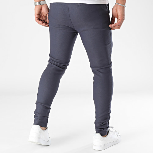Pantalon Chino Skinny Bleu Marine