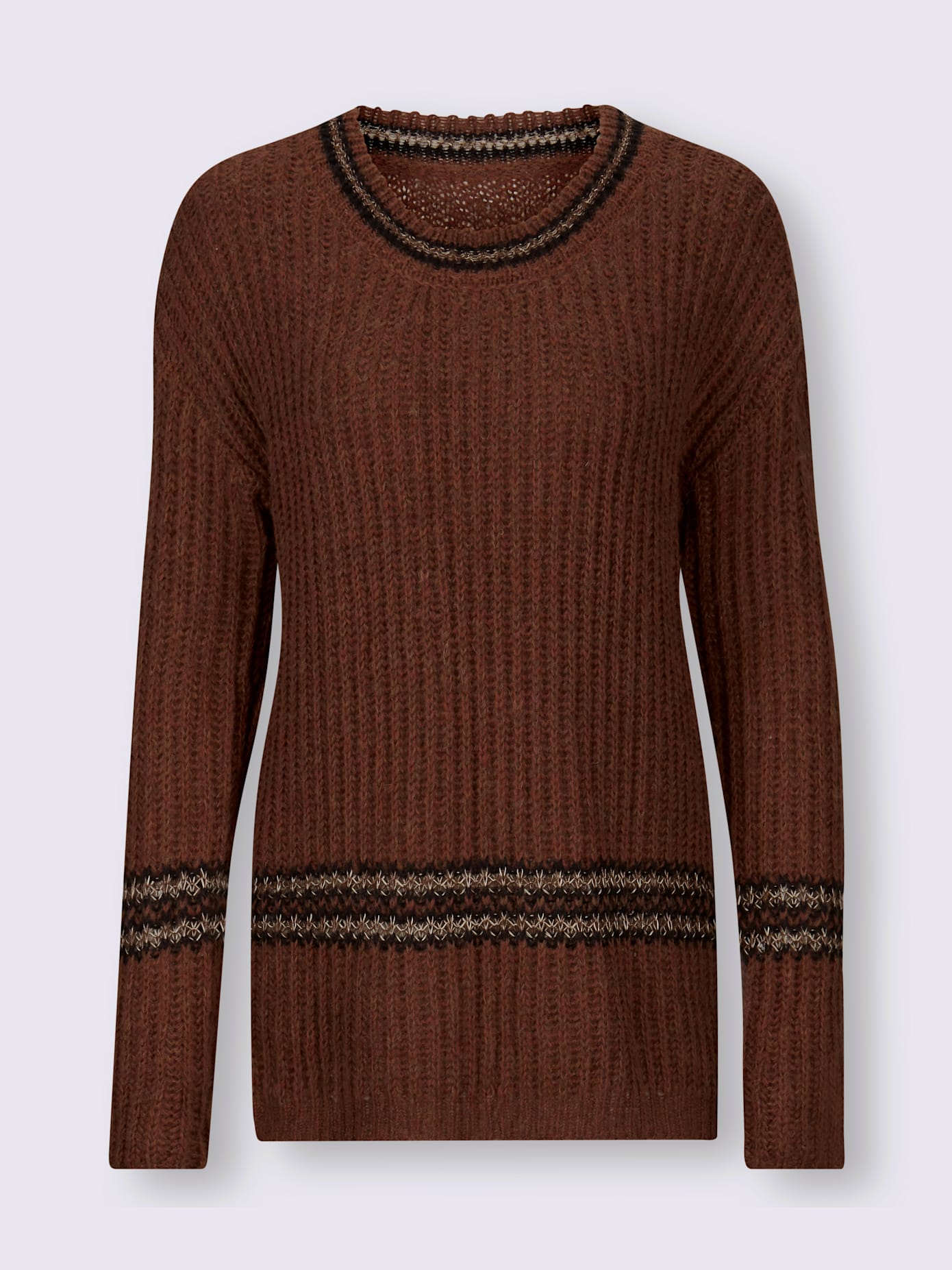 Pull à encolure ronde