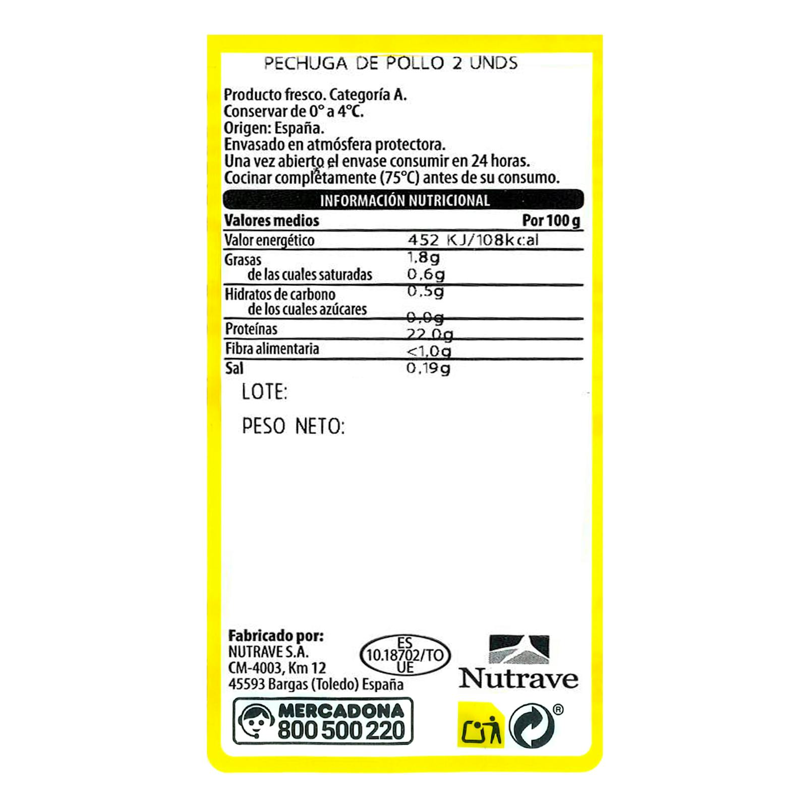 Poitrines de poulet entières