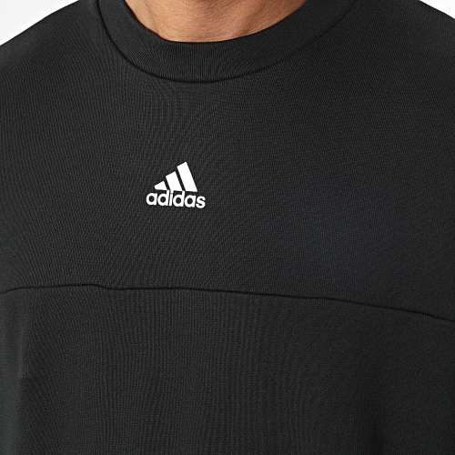 Sweat Crewneck A Bandes IC6809 Noir