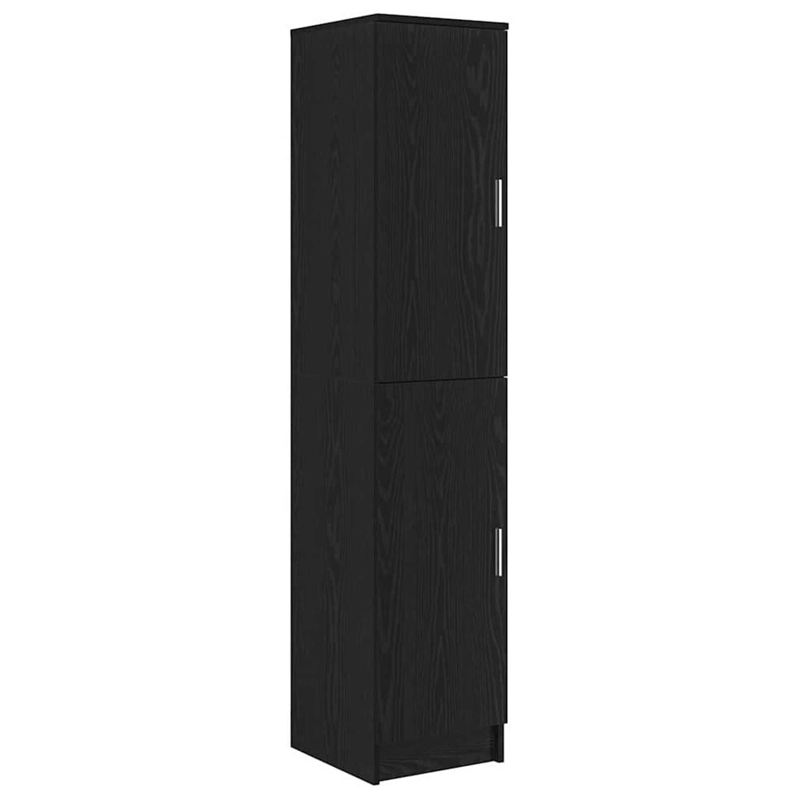 vidaXL Bureau met opbergruimte 2 st zwart eiken 78,5 x 37 x 154,5 cm