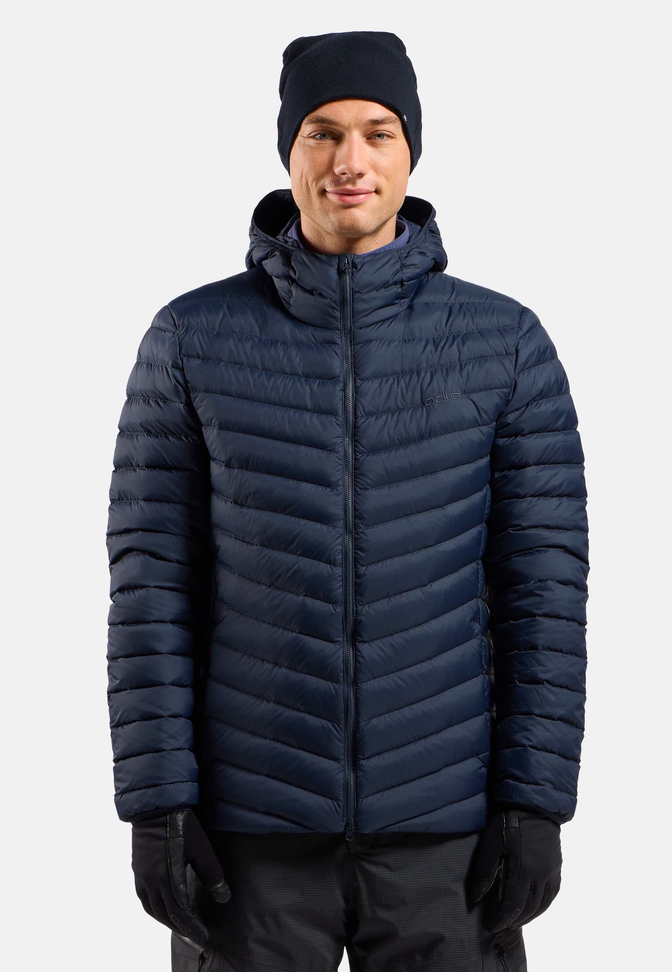 Kompakte X-Alp Daunenjacke mit Kapuze 2.0 in dark sapphire
