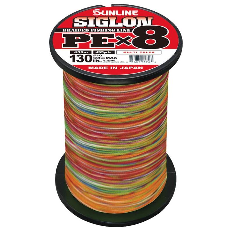 Tresse Sunline Siglon Braid 8X Tuna Broume Multicolore