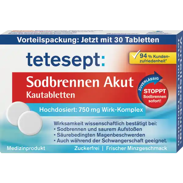 Sodbrennen Akut Kautabletten