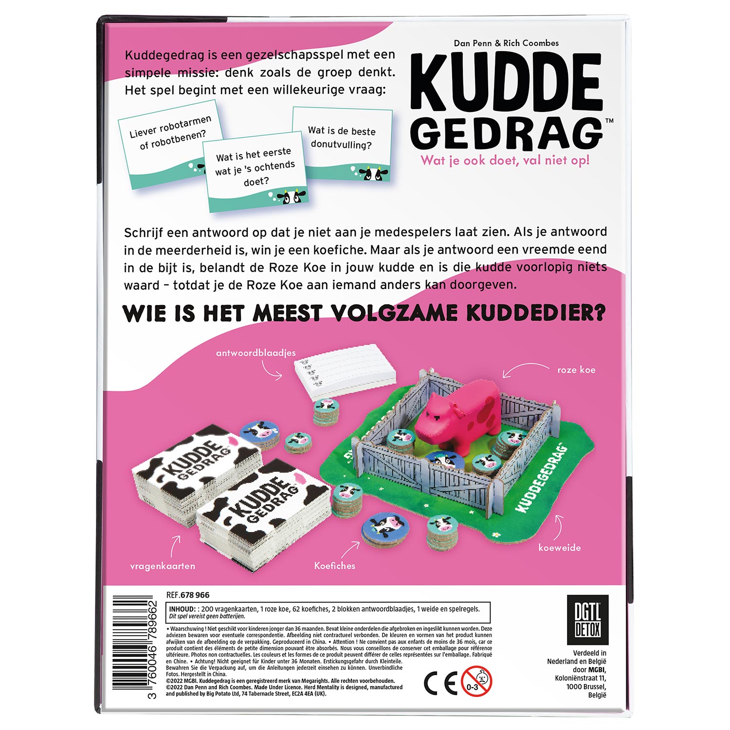 Megableu Kuddegedrag Gezelschapsspel