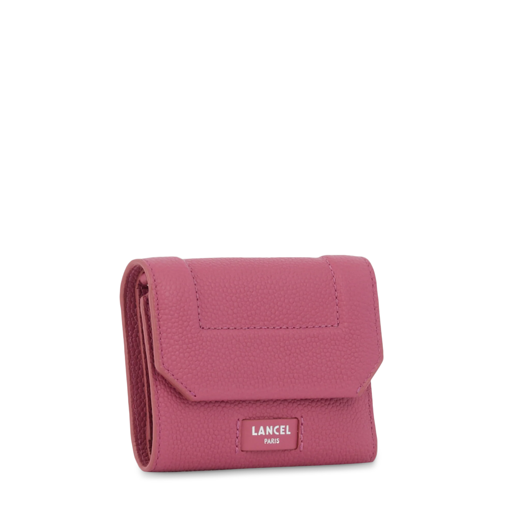 Portefeuille compact medium rabat Ninon de Lancel-Cerise