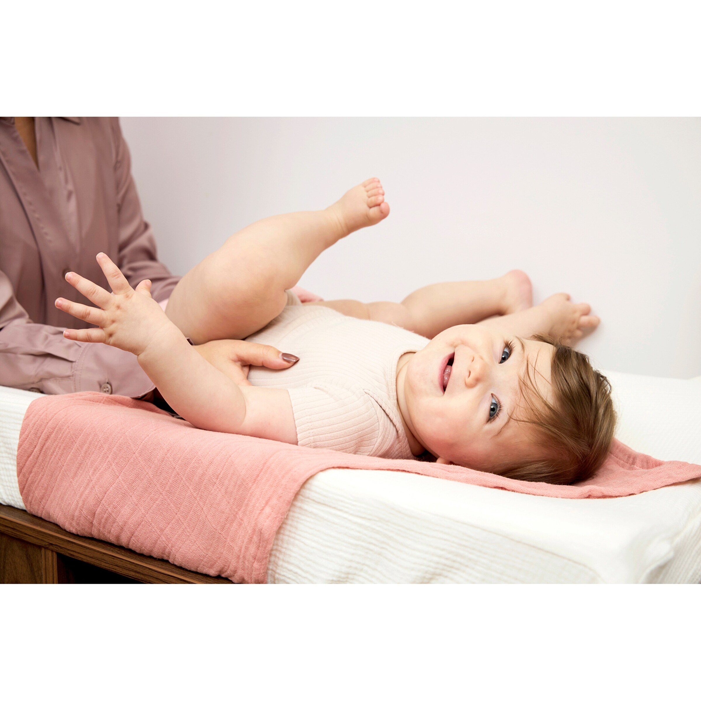 Meyco Baby Wickelauflagenbezug Musselin 50x70 cm nature