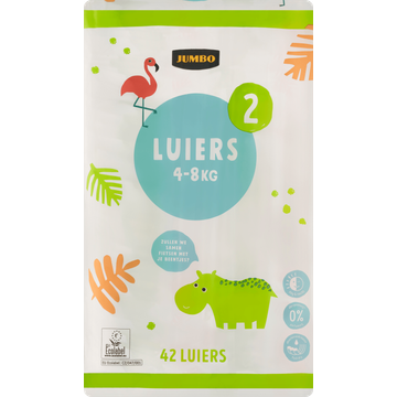 Jumbo Luiers Maat 2 4-8 kg 42 Stuks