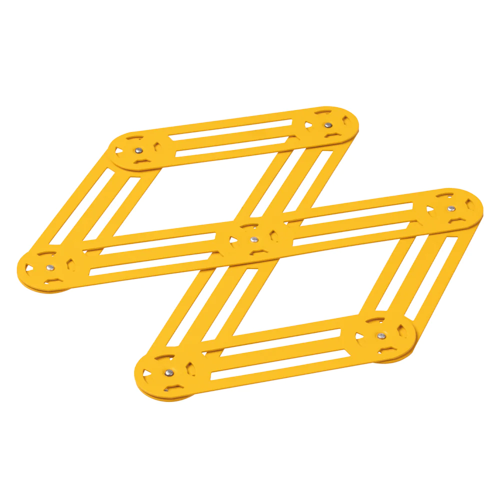 Dessous de plat étirable vintage jaune Roger Orfèvre