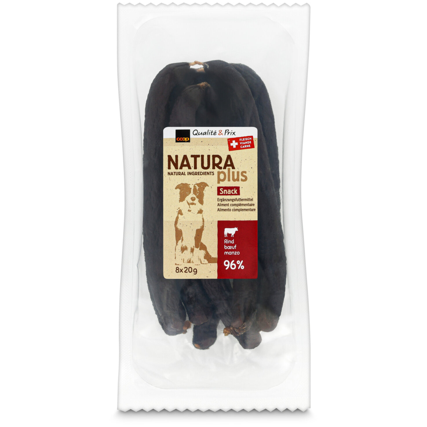 Naturaplus Hundesnack Beef 8x20g