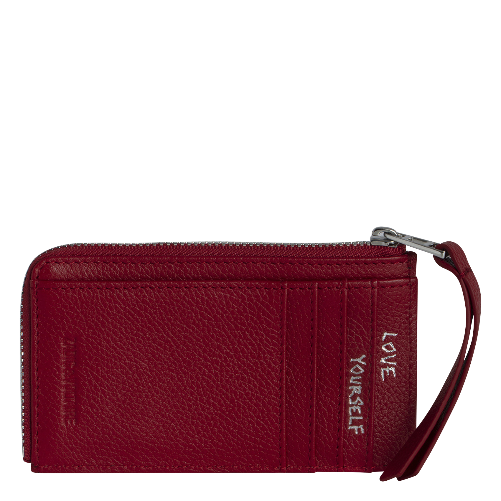 ZV CARD - Porte-cartes en cuir velours | Rose