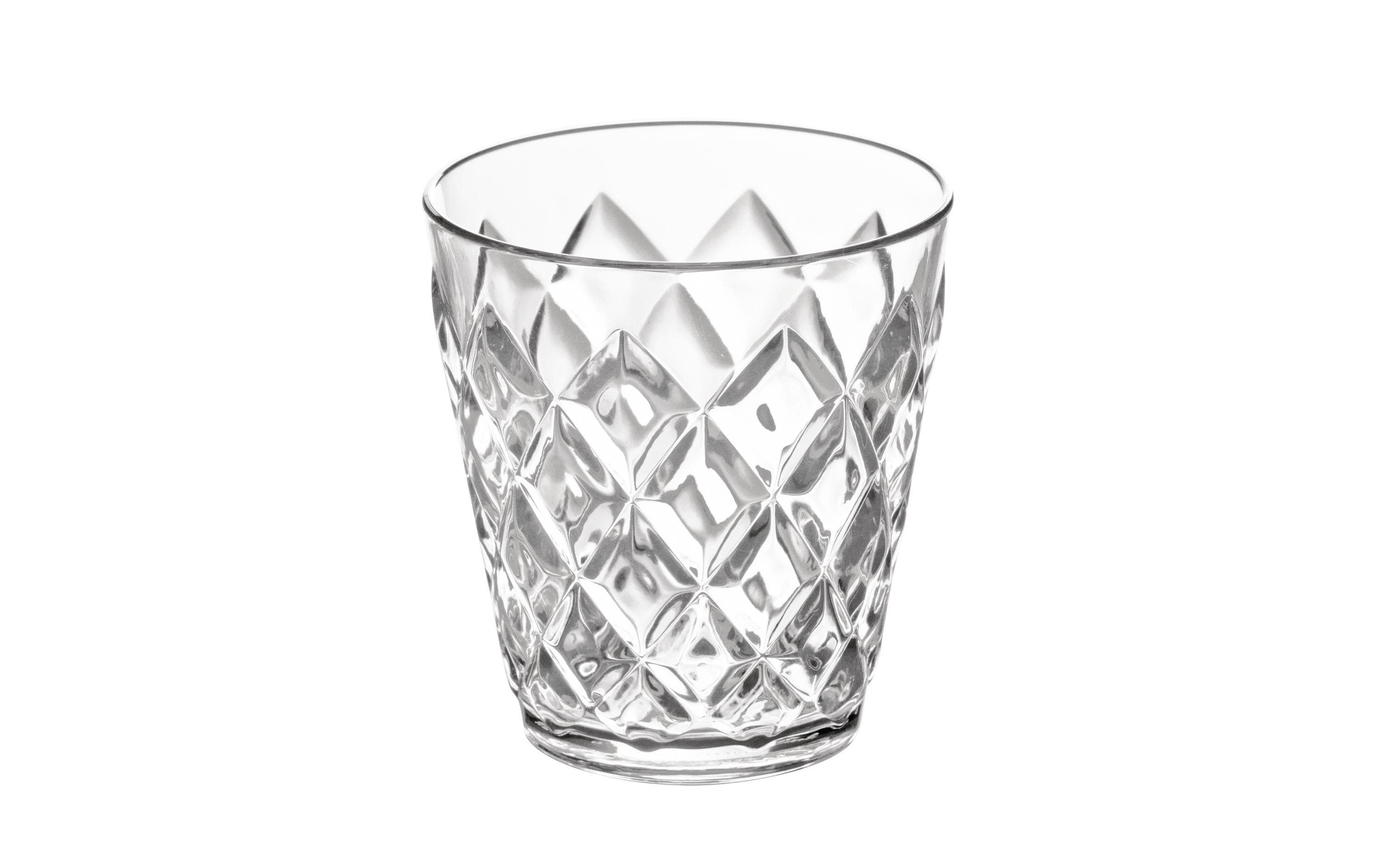 Trinkbecher Crystal S 200 ml, 1 Stück, TransparentBecher mit Diamantschliff-Optik