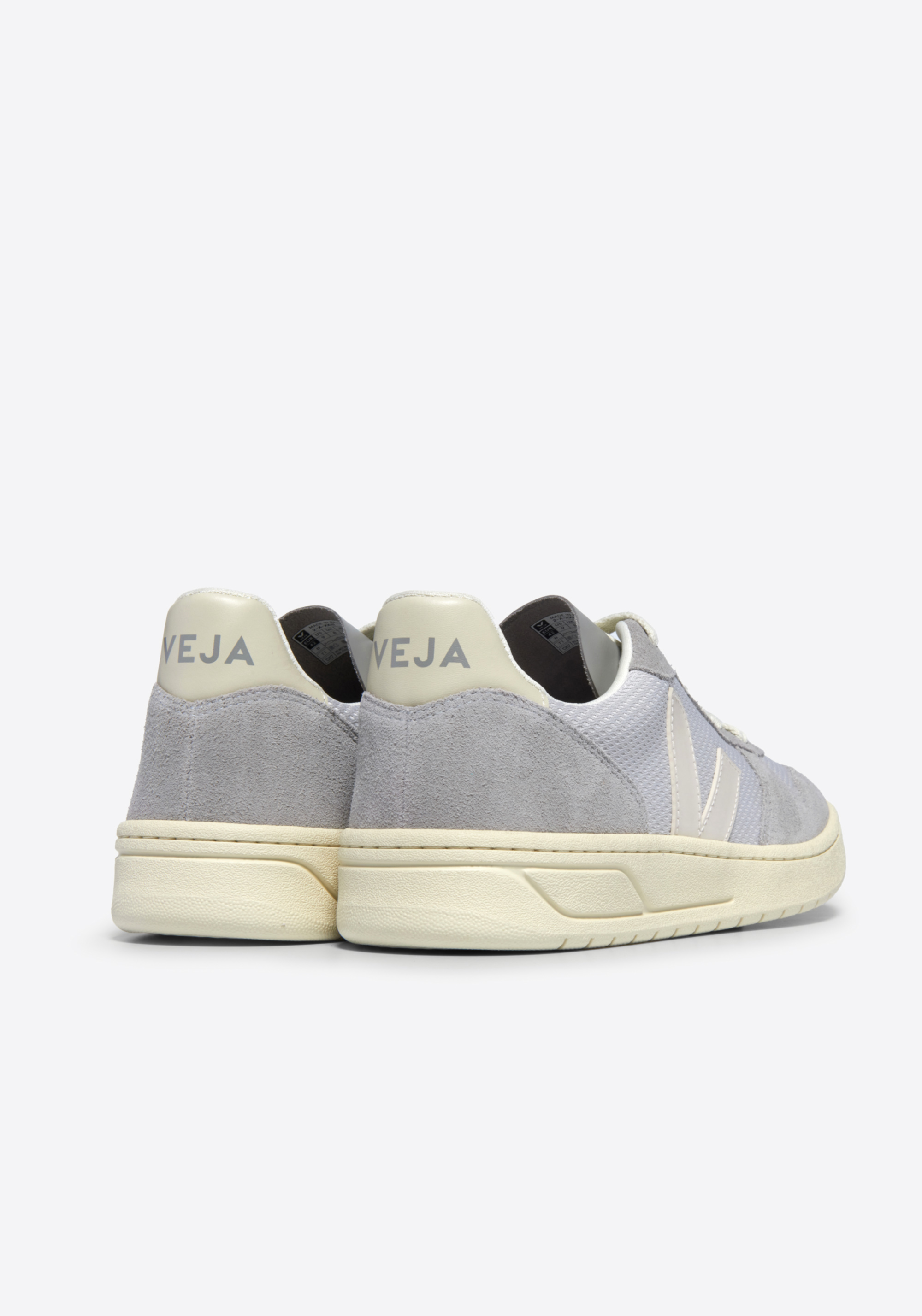 Veja Sneaker V-10 Alveomesh Light-Grey Pierre